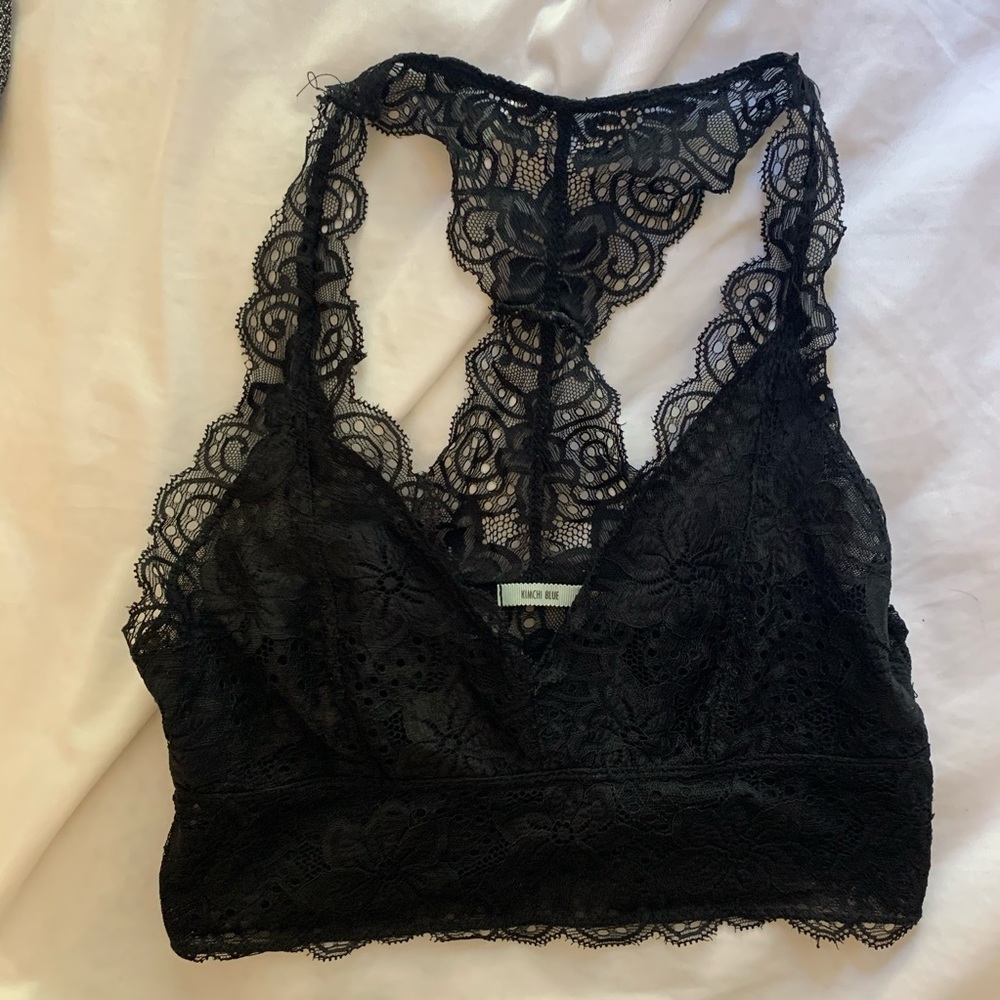 urban outfitters lace halter back bralette top